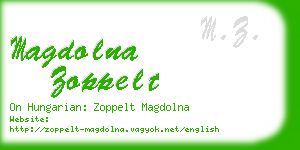 magdolna zoppelt business card